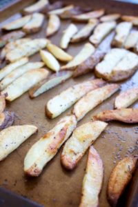 oven fries crisp from the oven