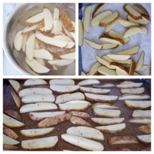 prepping oven fries