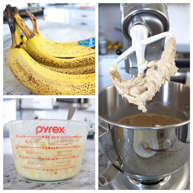 ingredients for whole wheat banana bread