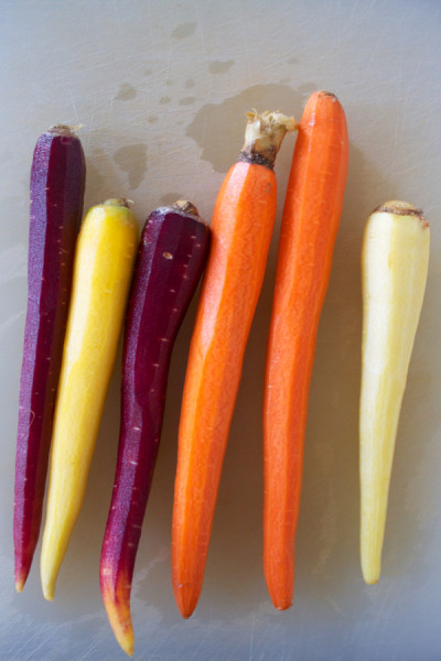 colorful carrots for roasted carrots