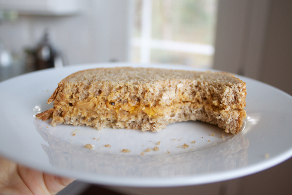 real food snacks peanut butter sandwich