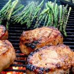 Roasted apple grilled pork chops make use of a delicious marinade and sauce that's made from real ingredients.