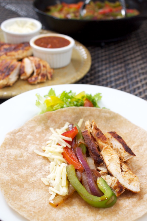 One skillet, less than 30 minutes, and no seasoning packet required, these chicken fajitas are a great, easy weeknight meal.