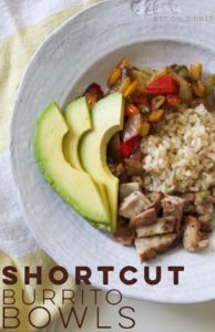 Shortcut burrito bowls are great for busy weeknights, since they can be on the table in minutes thanks to some easy time-savers!