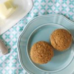 Healthy banana applesauce muffins are light, fluffy, and whole wheat!