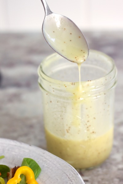 Sweet onion dressing has a mild, sweet onion flavor that goes perfectly with a fresh salad!
