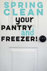 your pantry door is begging you to spring clean!